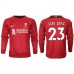 Billige Liverpool Luis Diaz #23 Hjemmetrøye 2022-23 Langermet